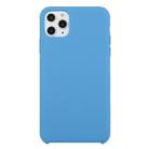 For iPhone 11 Pro Max Solid Color Solid Silicone  Shockproof Case(Denim Blue) - 1