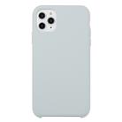 For iPhone 11 Pro Max Solid Color Solid Silicone  Shockproof Case (Sky Gray) - 1