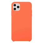 For iPhone 11 Pro Max Solid Color Solid Silicone  Shockproof Case(Orange) - 1