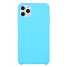 For iPhone 11 Pro Max Solid Color Solid Silicone  Shockproof Case(Sky Blue) - 1