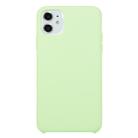 For iPhone 11 Solid Color Solid Silicone  Shockproof Case(Mint Green) - 1