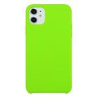 For iPhone 11 Solid Color Solid Silicone  Shockproof Case(Dark Green) - 1