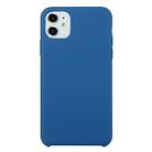 For iPhone 11 Solid Color Solid Silicone  Shockproof Case(Cobalt Blue) - 1