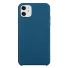 For iPhone 11 Solid Color Solid Silicone  Shockproof Case(Xingyu Blue) - 1