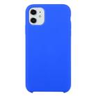 For iPhone 11 Solid Color Solid Silicone  Shockproof Case (Deep Sapphire) - 1