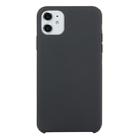 For iPhone 11 Solid Color Solid Silicone  Shockproof Case(Ash) - 1