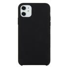 For iPhone 11 Solid Color Solid Silicone  Shockproof Case(Black) - 1