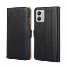 For Motorola Moto G53 5G/G13 4G/G23 4G Ostrich Texture Flip Leather Phone Case(Black) - 1