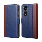 For OPPO Reno8 T 5G/A1 Pro 5G Ostrich Texture Flip Leather Phone Case(Blue) - 1