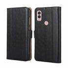 For Kyocera Android One S10 Ostrich Texture Flip Leather Phone Case(Black) - 1