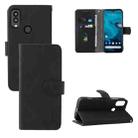 For Kyocera Android One S10 Skin Feel Magnetic Flip Leather Phone Case(Black) - 1