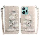 For Infinix Zero 20 / X6821 3D Colored Horizontal Flip Leather Phone Case(Squirrels) - 1