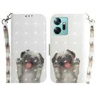 For Infinix Zero 20 / X6821 3D Colored Horizontal Flip Leather Phone Case(Pug) - 1