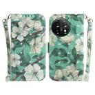 For OnePlus 11 3D Colored Horizontal Flip Leather Phone Case(Watercolor Flower) - 1