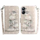 For Realme 10 Pro 5G 3D Colored Horizontal Flip Leather Phone Case(Squirrels) - 1