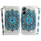 For Realme 10 Pro 5G 3D Colored Horizontal Flip Leather Phone Case(Peacock Wreath) - 1