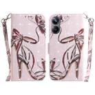 For Realme 10 Pro 5G 3D Colored Horizontal Flip Leather Phone Case(Butterfly High-heeled) - 1