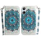 For Realme 10 4G 3D Colored Horizontal Flip Leather Phone Case(Peacock Wreath) - 1