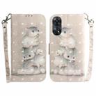 For OPPO Reno8 T 4G 3D Colored Horizontal Flip Leather Phone Case(Squirrels) - 1