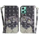 For Xiaomi Redmi Note 12 5G 3D Colored Horizontal Flip Leather Phone Case(Hug Cat) - 1