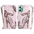 For Xiaomi Redmi Note 12 5G 3D Colored Horizontal Flip Leather Phone Case(Butterfly High-heeled) - 1