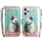 For Xiaomi Redmi Note 12 Pro 5G 3D Colored Horizontal Flip Leather Phone Case(Black White Cat) - 1