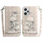For Xiaomi Redmi Note 12 Pro+ 3D Colored Horizontal Flip Leather Phone Case(Squirrels) - 1