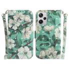 For Xiaomi Redmi Note 12 Pro+ 3D Colored Horizontal Flip Leather Phone Case(Watercolor Flower) - 1