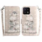 For Xiaomi 13 5G 3D Colored Horizontal Flip Leather Phone Case(Squirrels) - 1