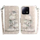 For Xiaomi 13 Pro 5G 3D Colored Horizontal Flip Leather Phone Case(Squirrels) - 1