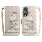 For Honor 80 Pro 3D Colored Horizontal Flip Leather Phone Case(Squirrels) - 1