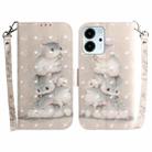 For Honor 80 SE 3D Colored Horizontal Flip Leather Phone Case(Squirrels) - 1