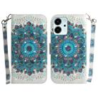 For Honor 80 SE 3D Colored Horizontal Flip Leather Phone Case(Peacock Wreath) - 1