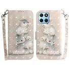 For Honor X8 5G 3D Colored Horizontal Flip Leather Phone Case(Squirrels) - 1