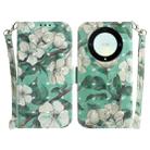 For Honor X9a 3D Colored Horizontal Flip Leather Phone Case(Watercolor Flower) - 1