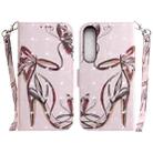 For Sony Xperia 1 IV 2023 3D Colored Horizontal Flip Leather Phone Case(Butterfly High-heeled) - 1