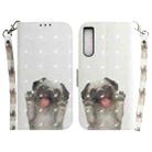 For Sony Xperia 10 IV 2023 3D Colored Horizontal Flip Leather Phone Case(Pug) - 1