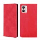 For Motorola Moto G53 5G/G13 4G/G23 4G Skin Feel Magnetic Horizontal Flip Leather Phone Case(Red) - 1