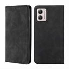 For Motorola Moto G53 5G/G13 4G/G23 4G Skin Feel Magnetic Horizontal Flip Leather Phone Case(Black) - 1