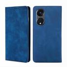 For OPPO Reno8 T 5G/A1 Pro 5G Skin Feel Magnetic Horizontal Flip Leather Phone Case(Blue) - 1