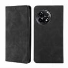 For OnePlus Ace 2/11R Skin Feel Magnetic Horizontal Flip Leather Phone Case(Black) - 1