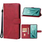 For OnePlus Ace 2V Leather Phone Case(Red) - 1