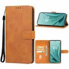 For OnePlus Ace 2V Leather Phone Case(Brown) - 1