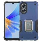 For OPPO A17 Non-slip Shockproof Armor Phone Case(Blue) - 1