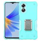 For OPPO A17 Non-slip Shockproof Armor Phone Case(Mint Green) - 1