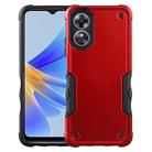 For OPPO A17 Non-slip Shockproof Armor Phone Case(Red) - 1