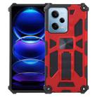 For Xiaomi Redmi Note 12 Pro 5G Shockproof TPU + PC Magnetic Phone Case with Holder(Red) - 1