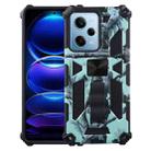 For Xiaomi Redmi Note 12 Pro 5G Camouflage Armor Kickstand TPU + PC Magnetic Phone Case(Mint Green) - 1