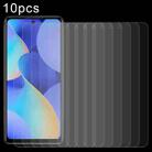 For Tecno Spark 10 Pro 10pcs 0.26mm 9H 2.5D Tempered Glass Film - 1