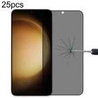 For Samsung Galaxy S23+ 5G 25pcs Full Cover Anti-peeping Tempered Glass Film Support Unlocking - 1